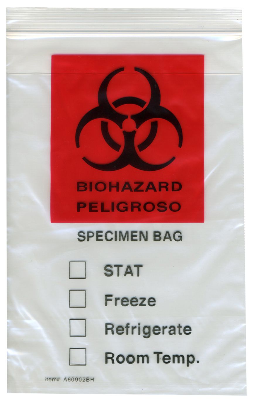 Custom Design Poly Plastic Specimen Bag W06